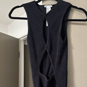 Zara Black Cut Out Bodysuit